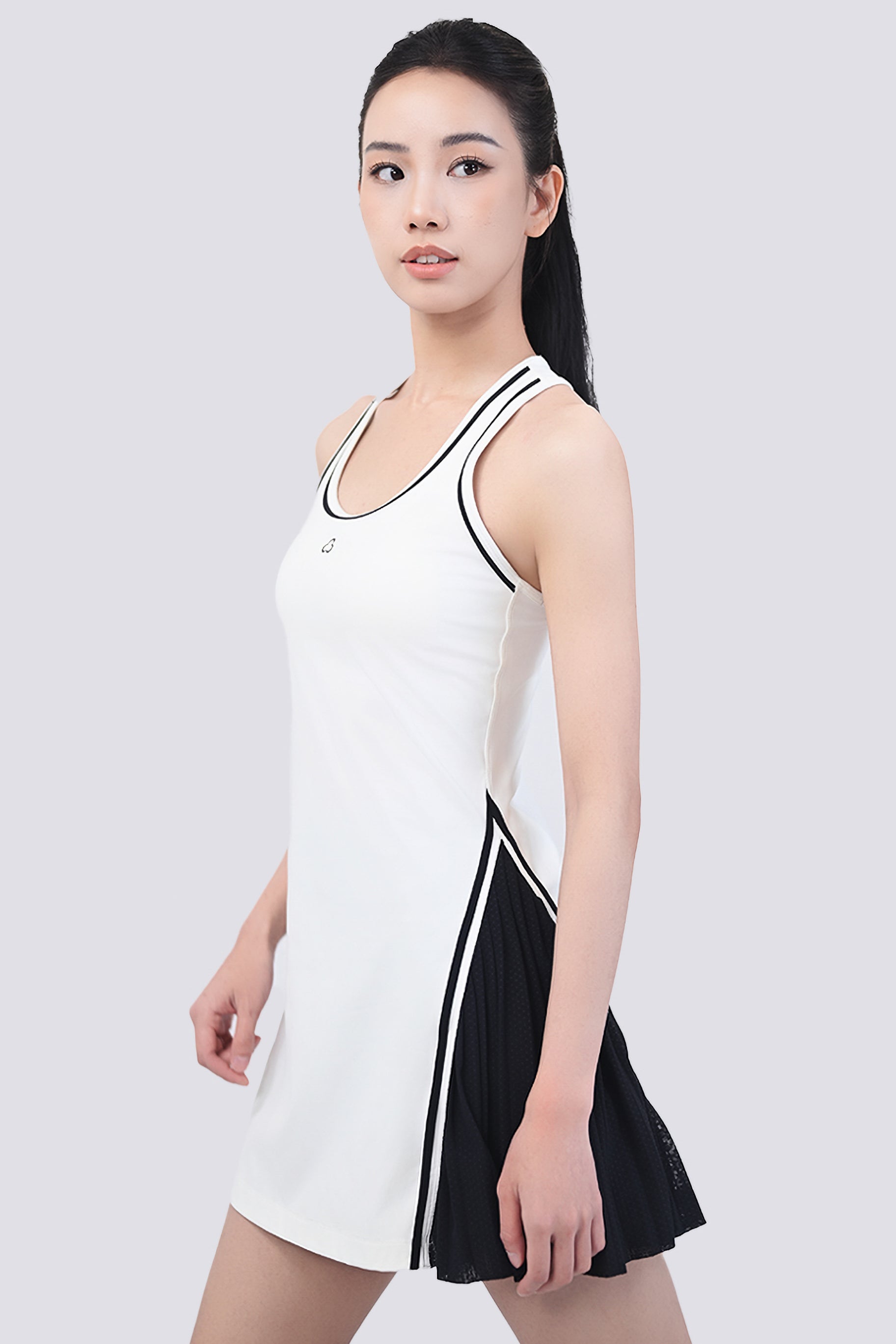 Lined Tennis Dress White / XS Lined Tennis Dress White / XS