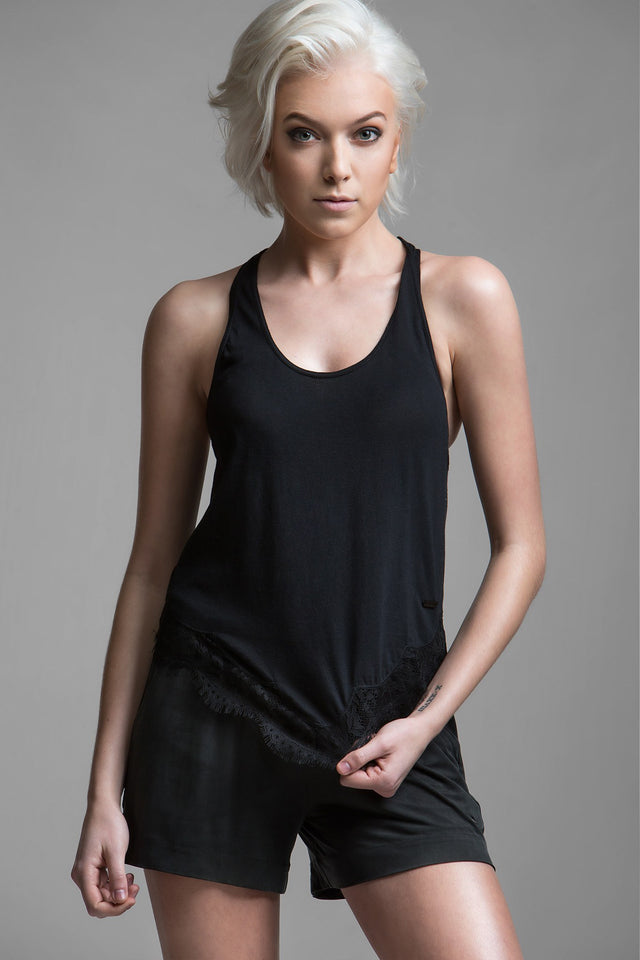 Martine Lace Trimmed Tank