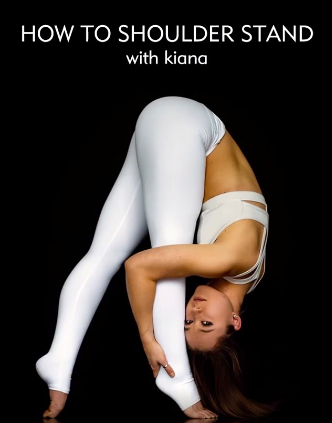 How to Shoulderstand with @kiana_ng #StayConnected