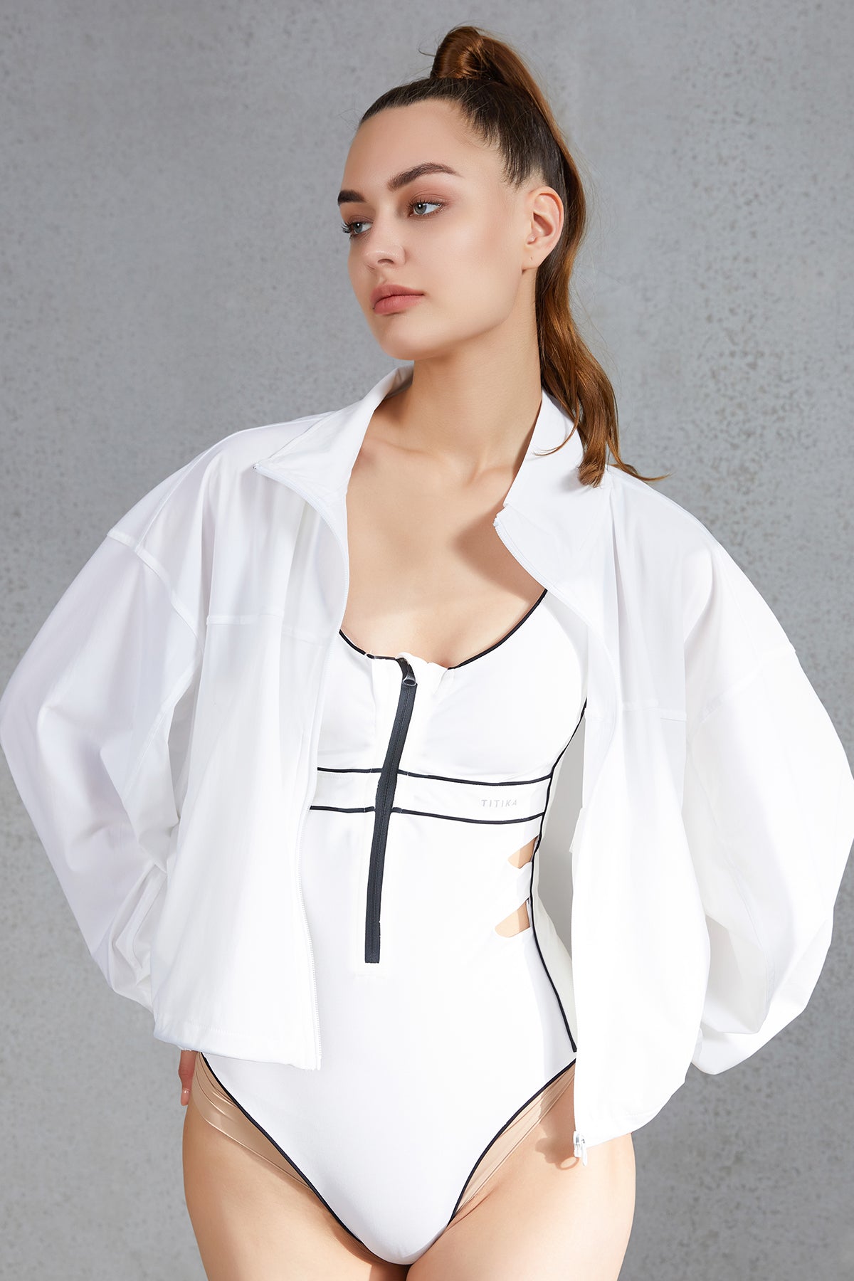 White hotsell sheer jacket