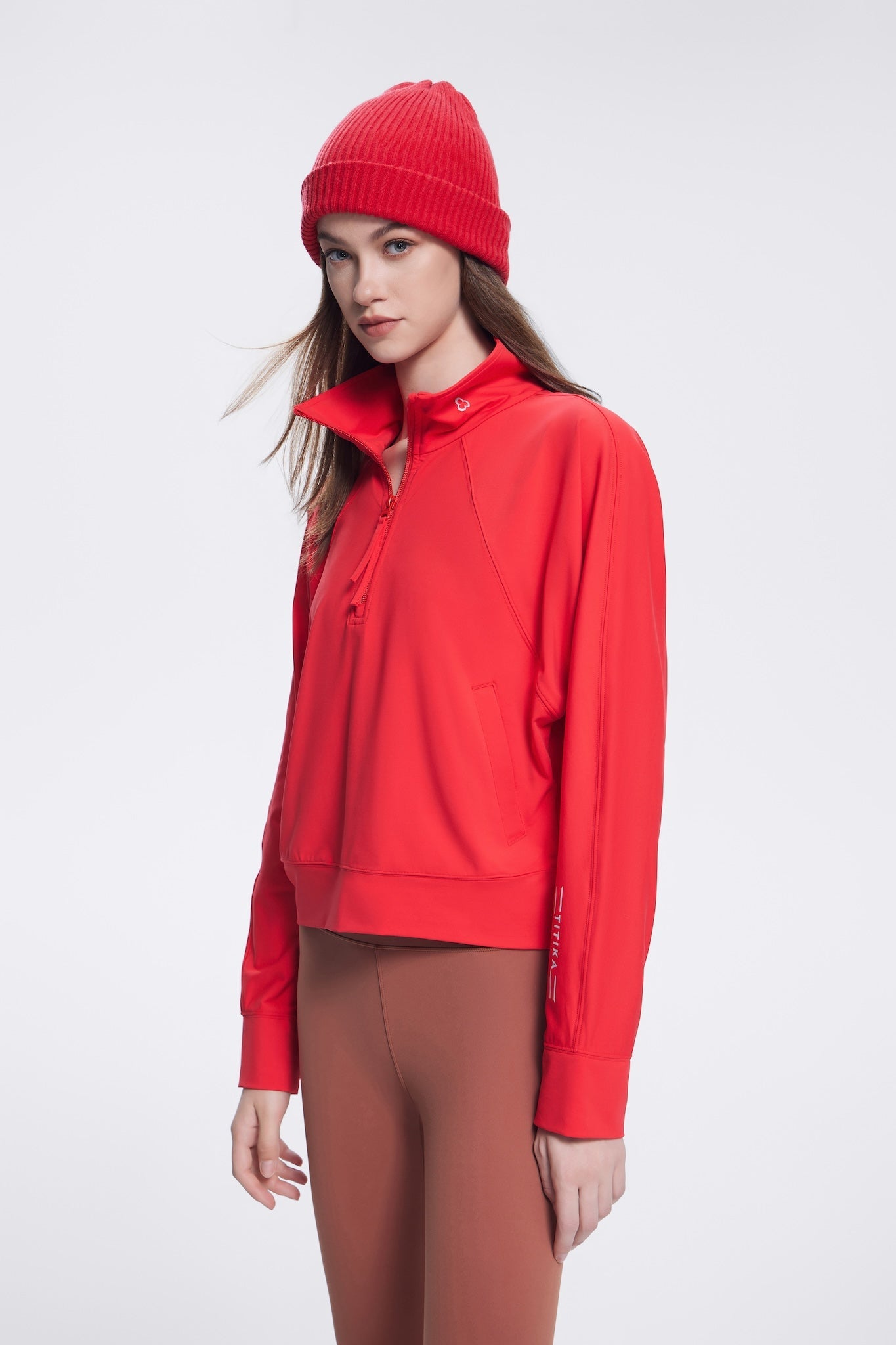 Nina Half Zip Sweatshirt