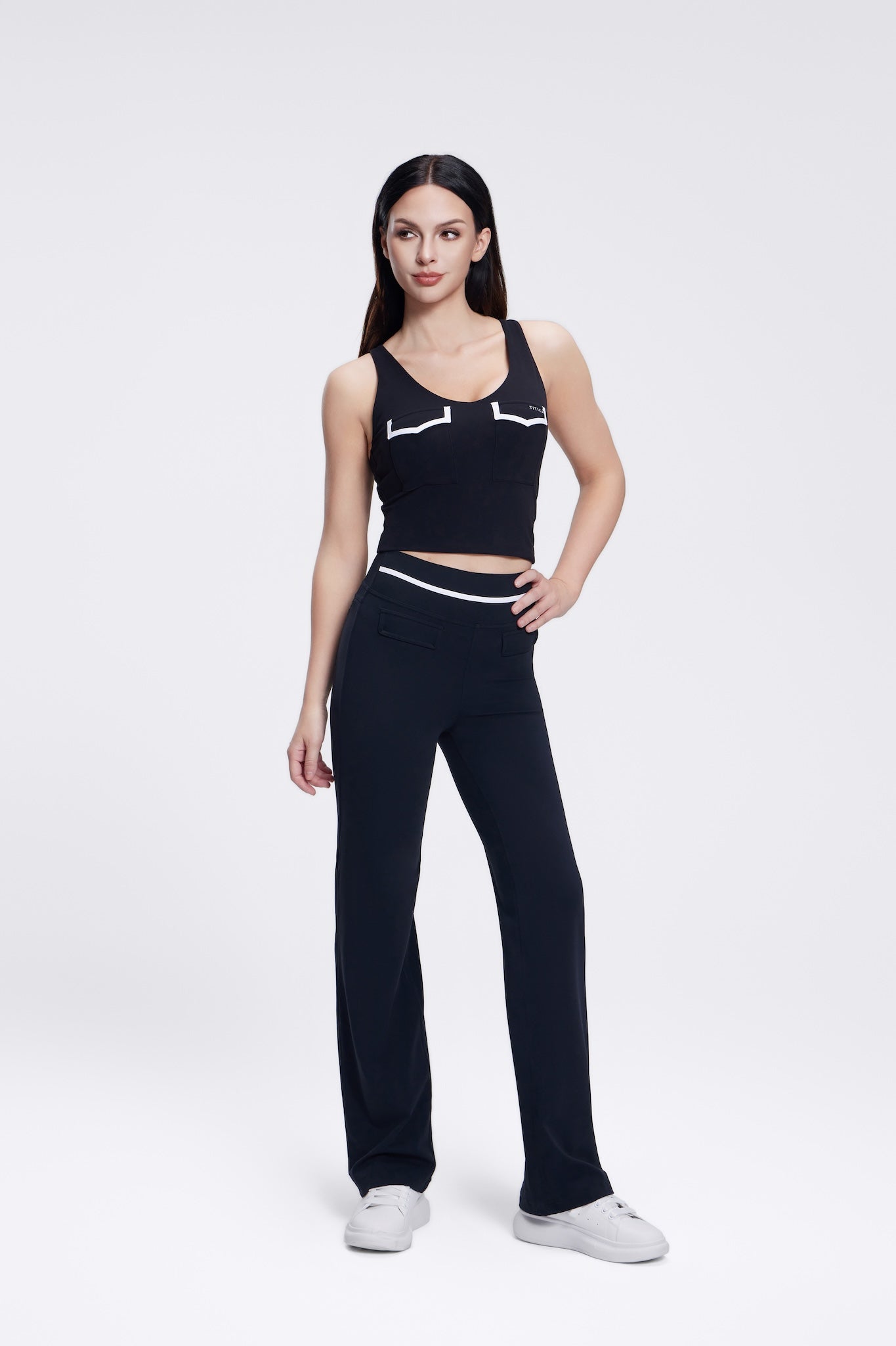 【TARGETTO】22SS★ CURVED STITCH PANTS Garment Dyed Seersucker Stella Full Length Pant – Tibi Official