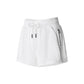 Cecilia Shorts for women in a sleek pink or white design. Features a high-rise waistband, breathable fabric, and a flattering, fitted silhouette, ideal for both workouts and everyday wear.