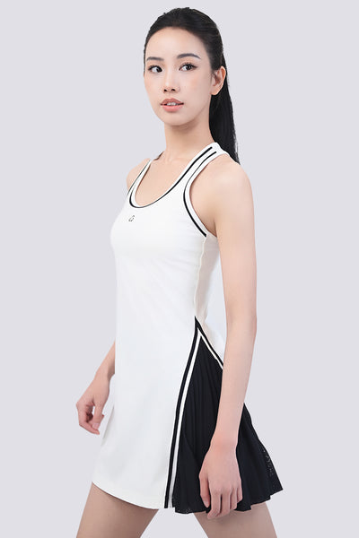 ★DIADORA★ Ermina Pleated Tennis Dress BEIGE D5122LOP35BGL CARB-YD918-IVRY-23SM-Pleated-