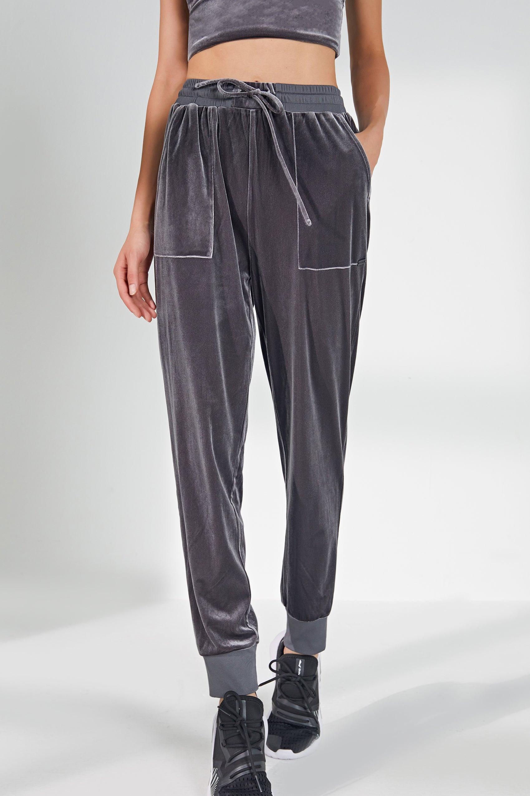 Pantalon de jogging en velours