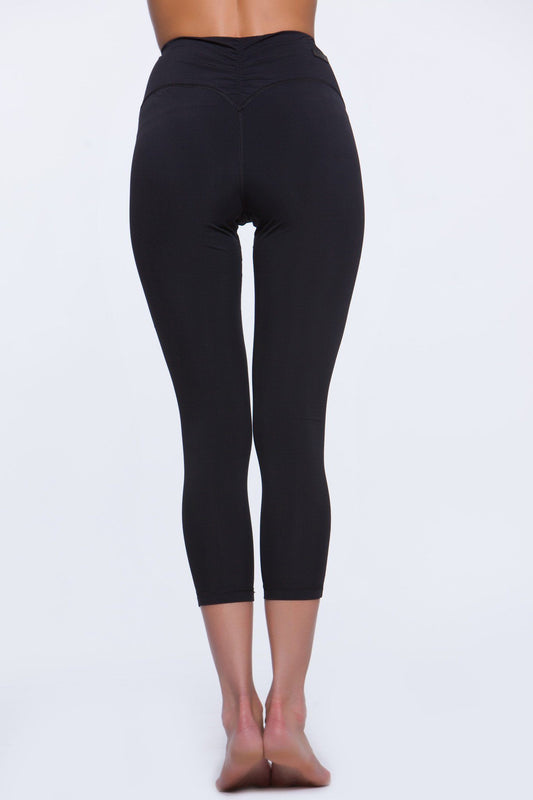 Legging court rouge