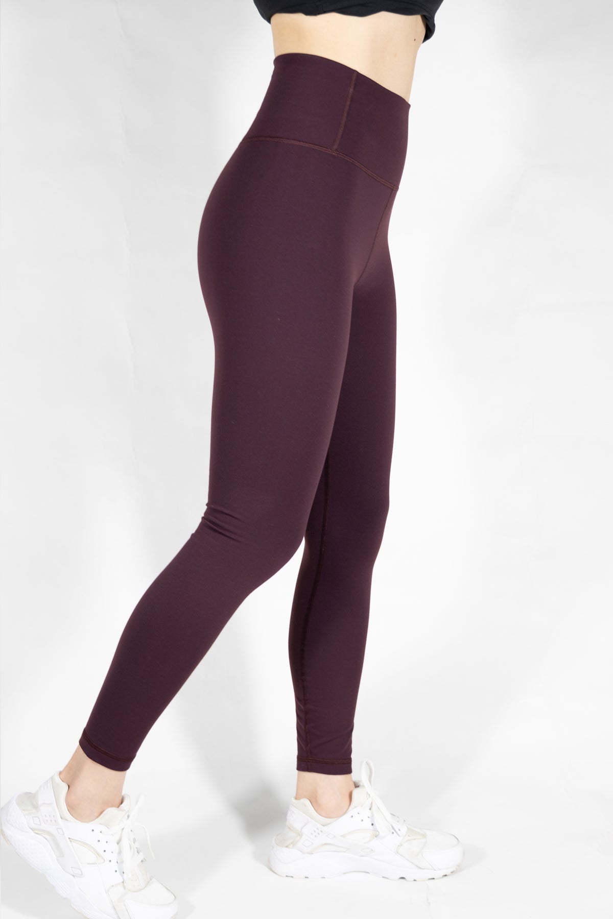 HIGH WAIST BURGUNDY FLEECE LEGGINGS – Stella Rae's