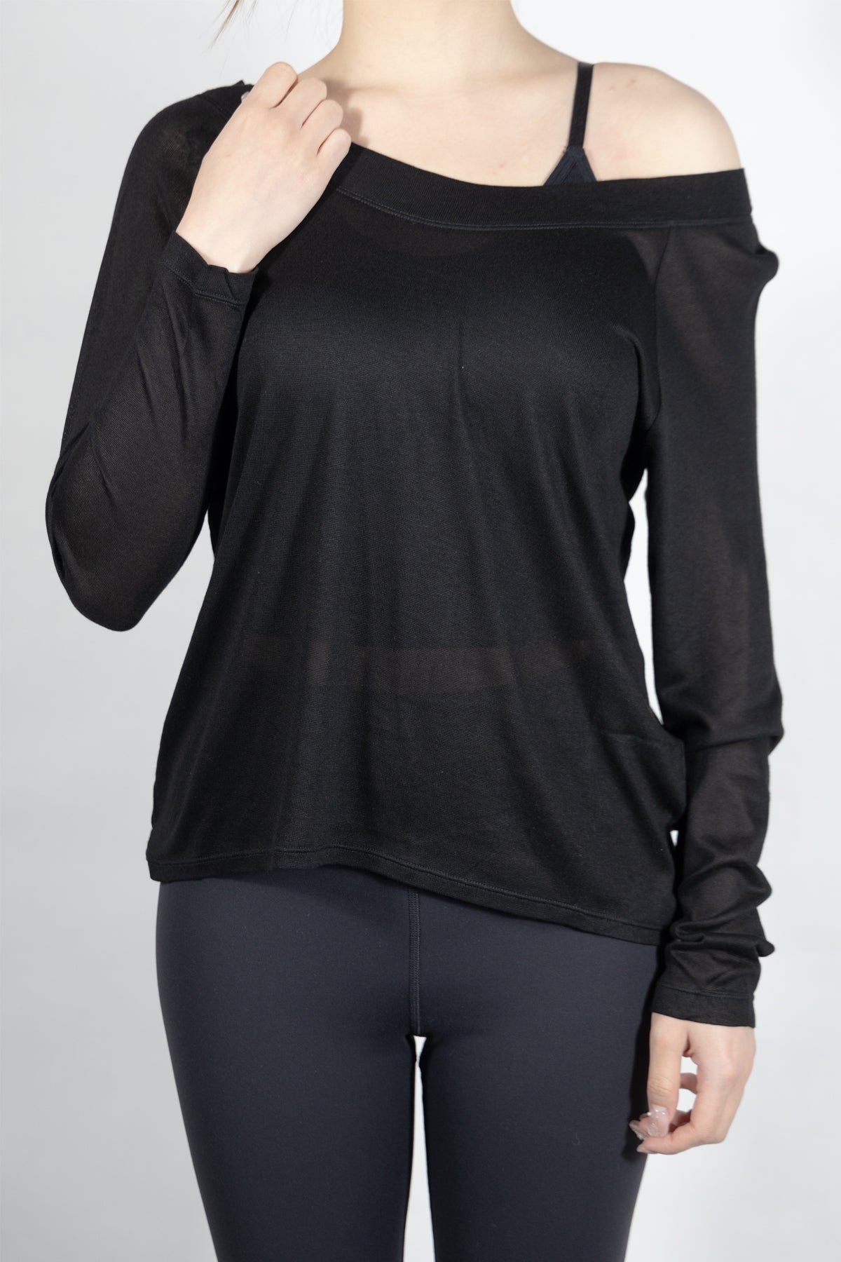 Luciana Wide Collar Long Sleeve