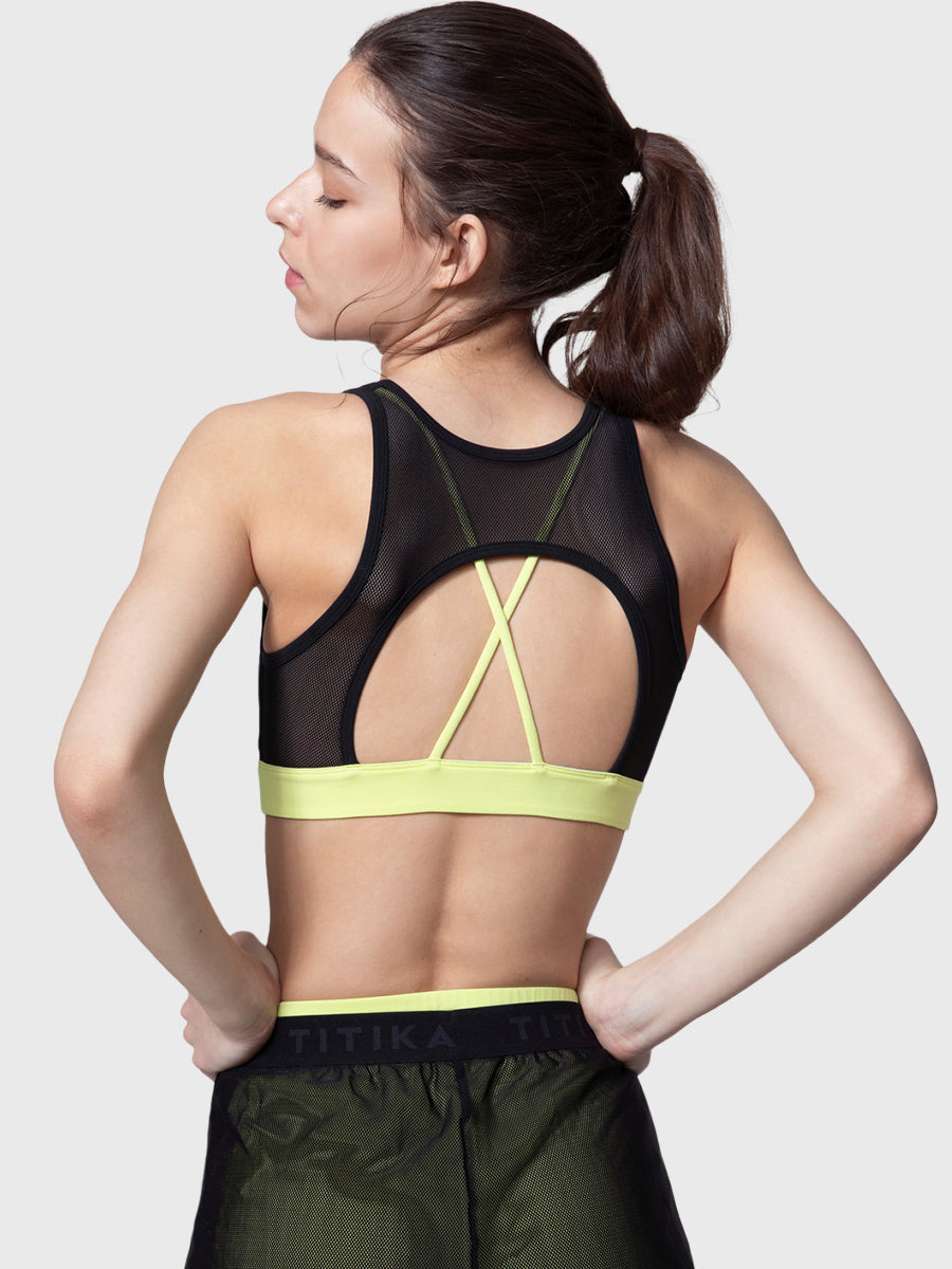 Soutien-gorge de fitness couleur pop