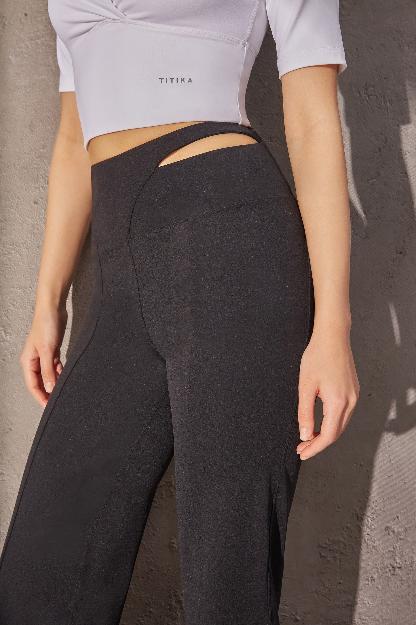 Pantalon de yoga découpé