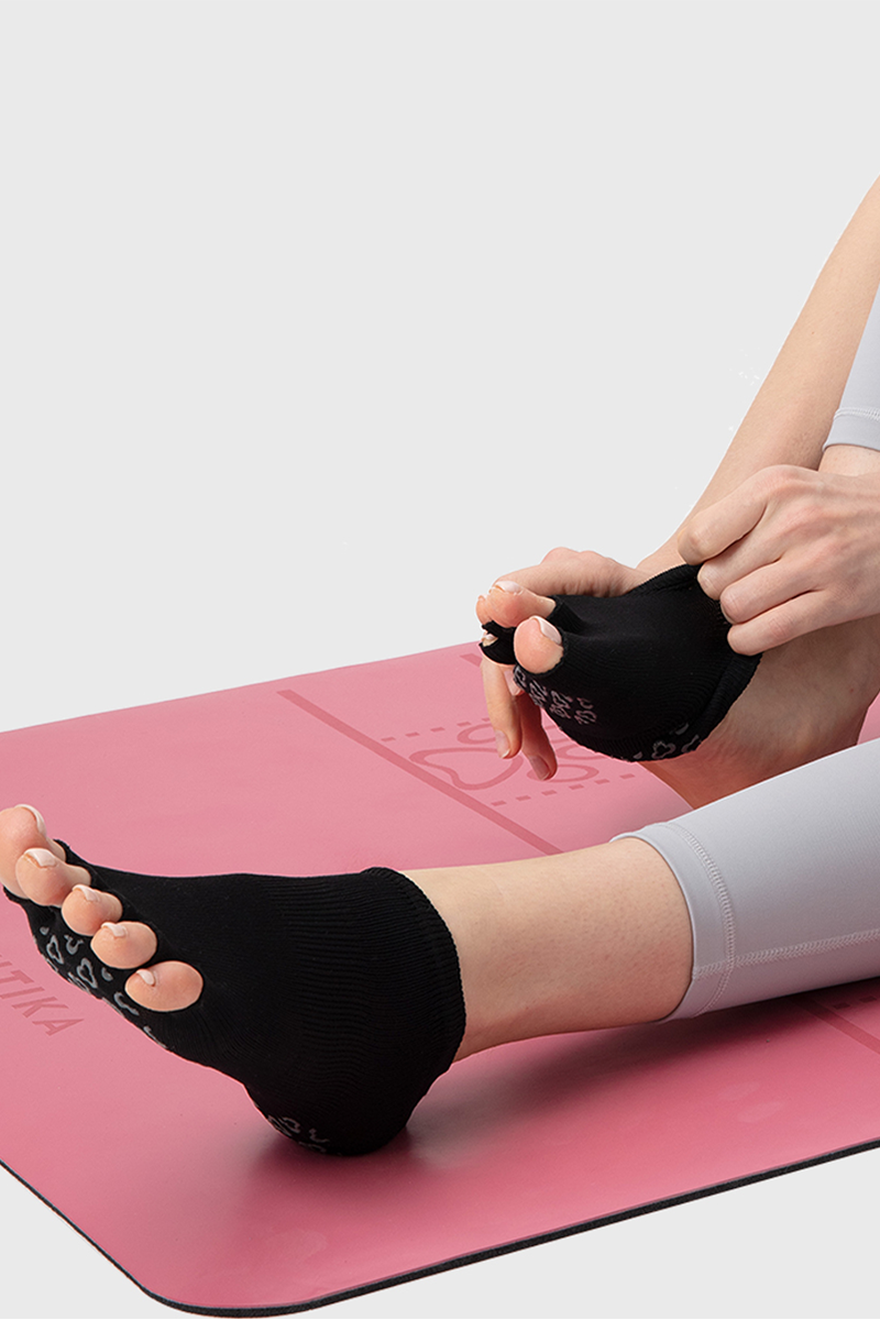 Chaussettes de yoga à bout ouvert