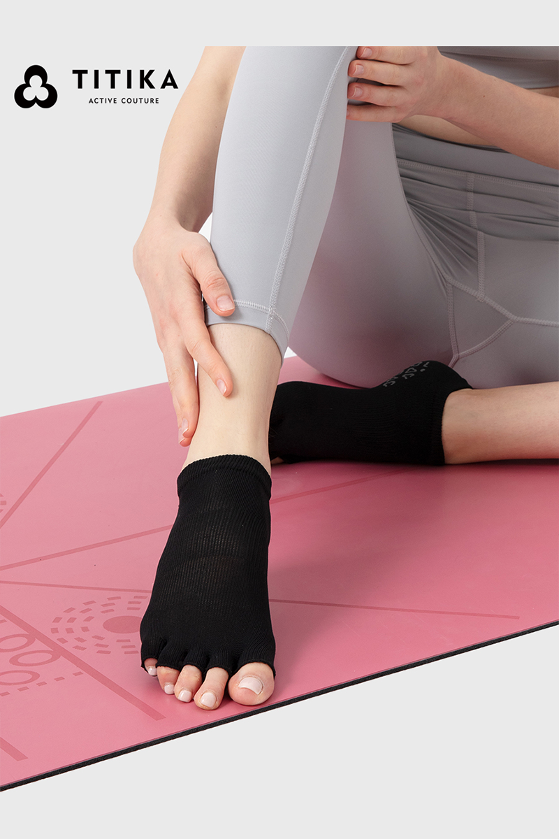 Chaussettes de yoga à bout ouvert