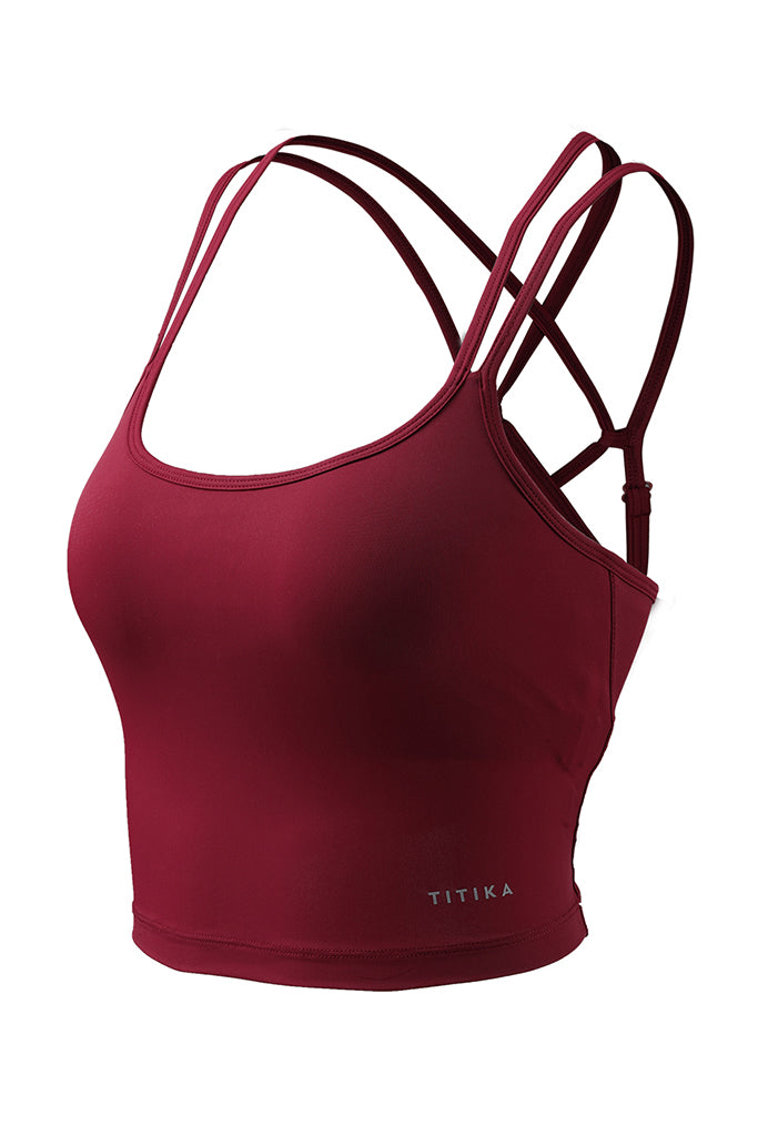 Camisole soutien-gorge de yoga dos croisé