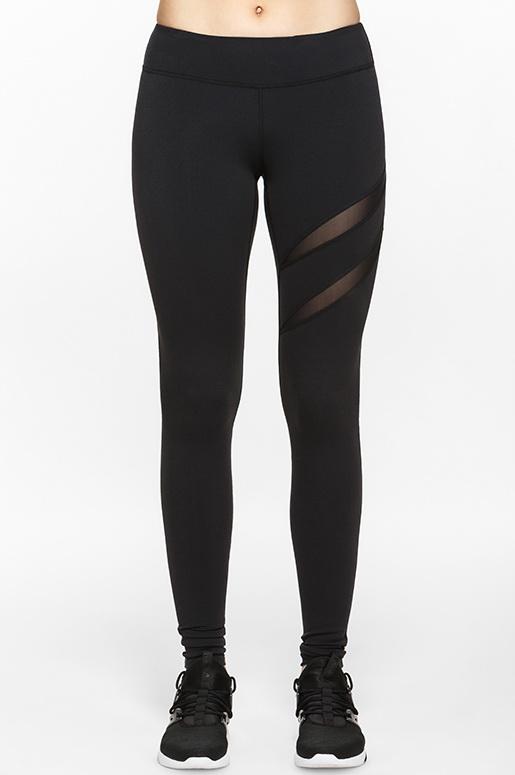 HIIT legging with mesh cut outs in acid