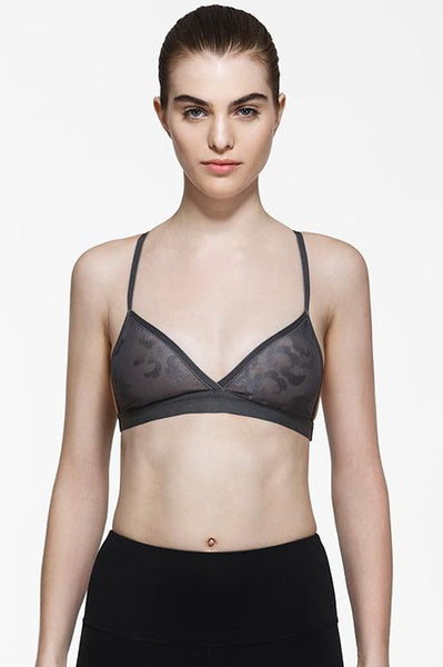 SKIN Ophelia cotton-tulle soft-cup bra