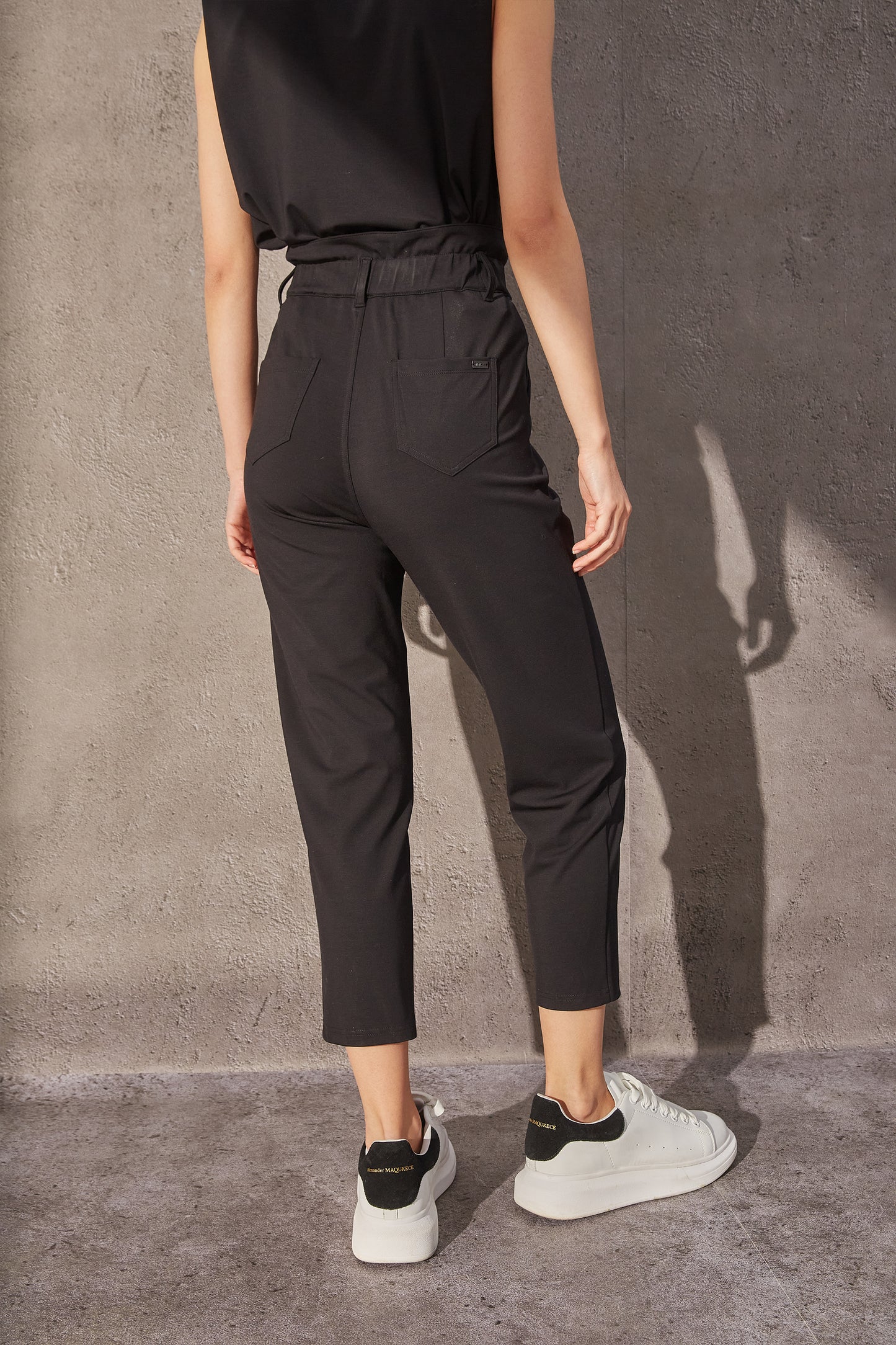 Pantalon taille haute