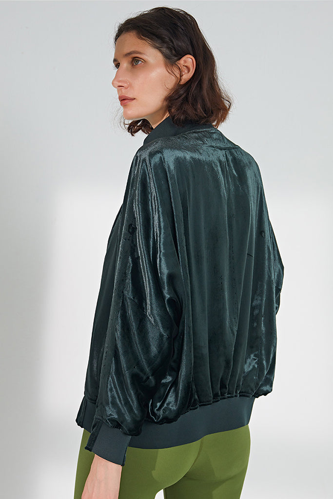 Vintage Bat Wing Silk Jacket