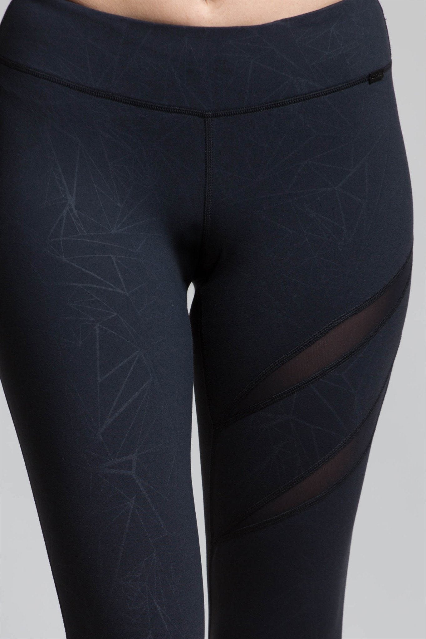 Legging en maille géométrique cœur