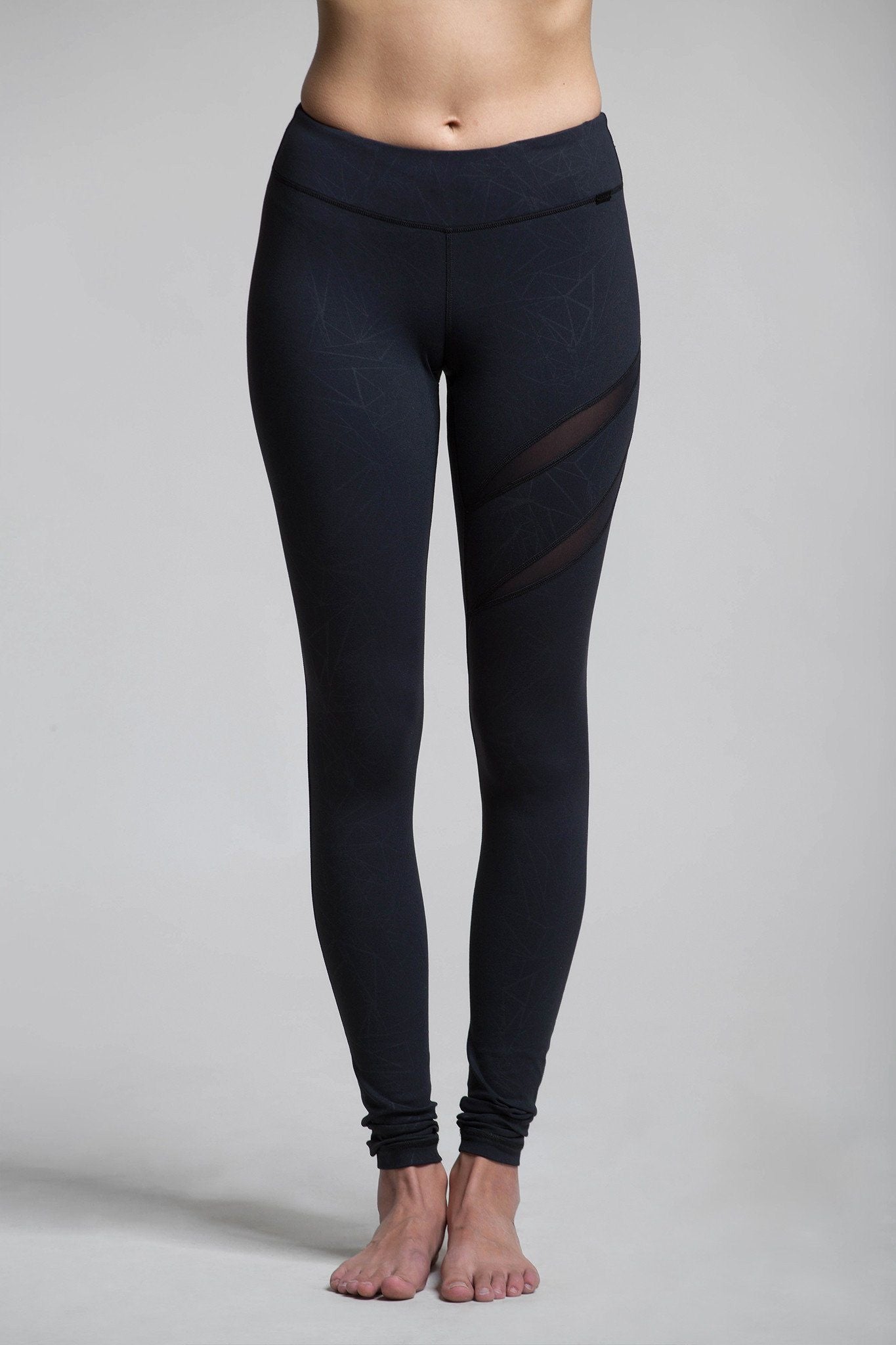 Legging en maille géométrique cœur