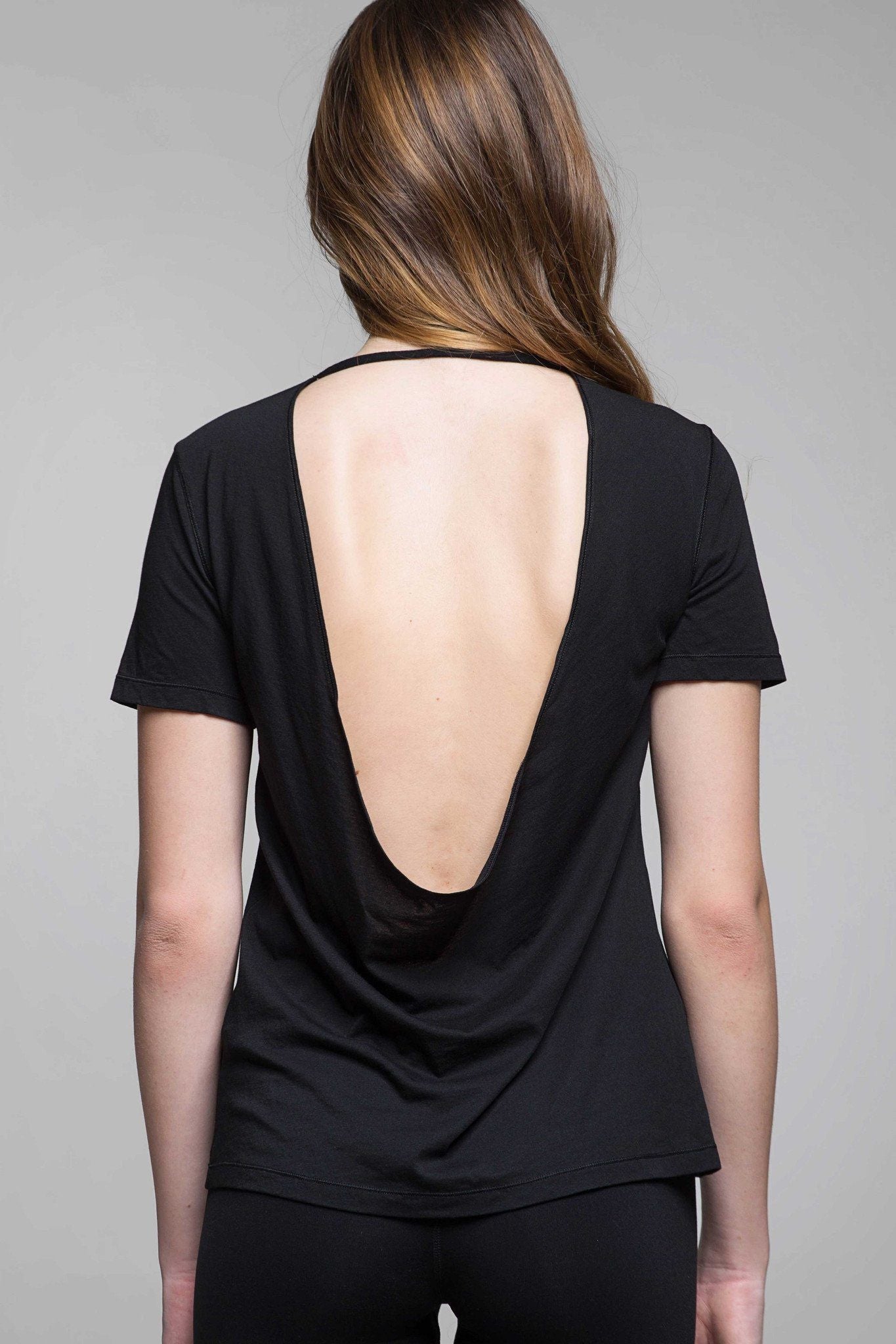 Lilla Lace Open Back Tee