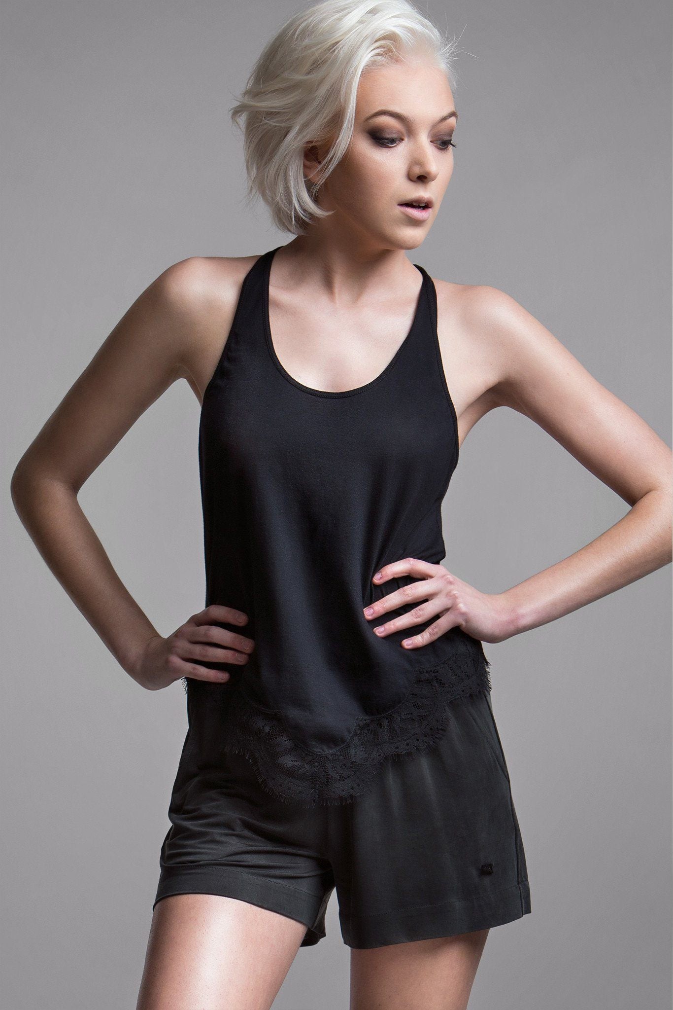 Martine Lace Trimmed Tank