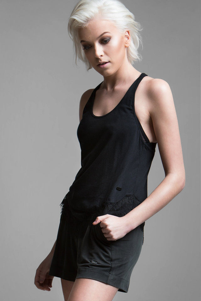 Martine Lace Trimmed Tank