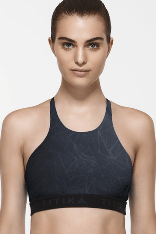 Krystal Graphic Medium Impact Bra