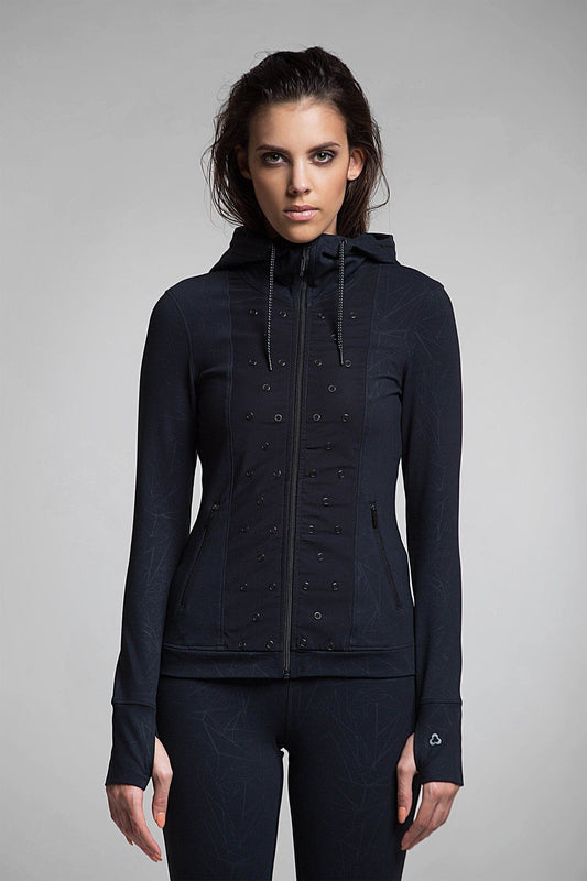 Stud Performance Zip-Up Hoodie